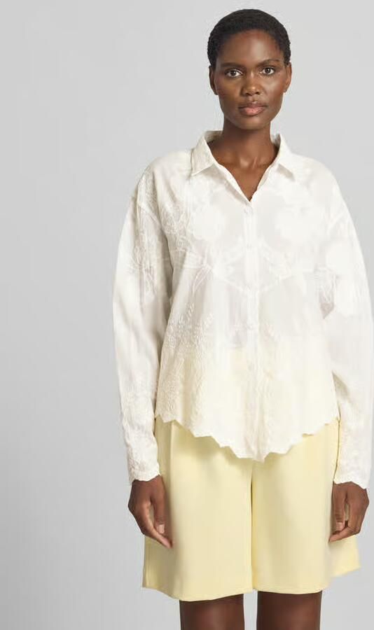 Apricot relaxed fit blouse van puur katoen - Foto 3