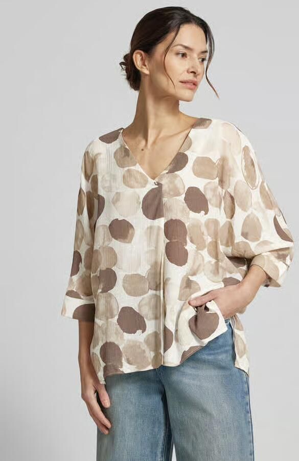 Apricot relaxed fit blouse van viscosemix - Foto 3