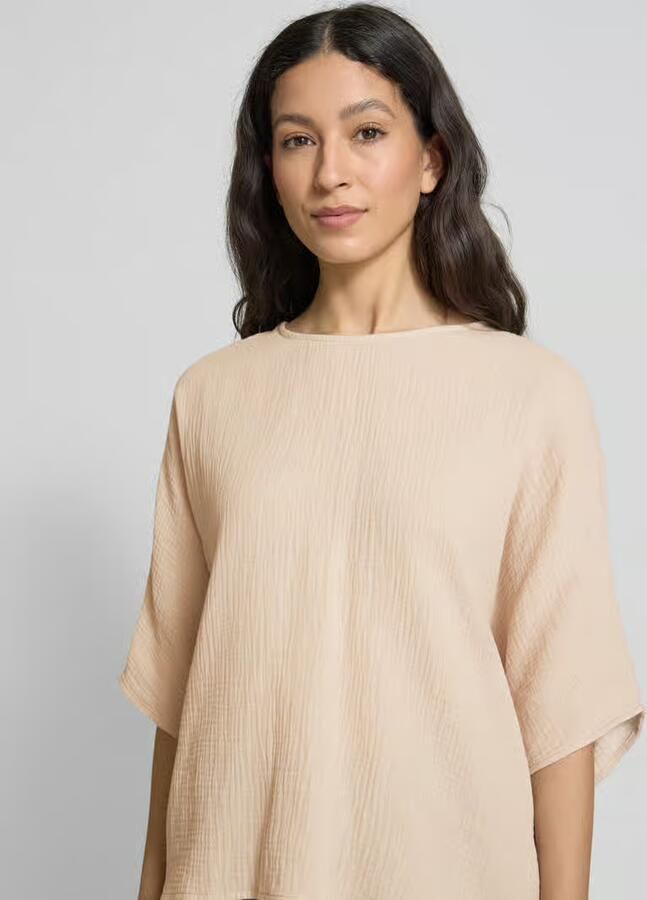Apricot Relaxed fit blouseshirt met ronde hals