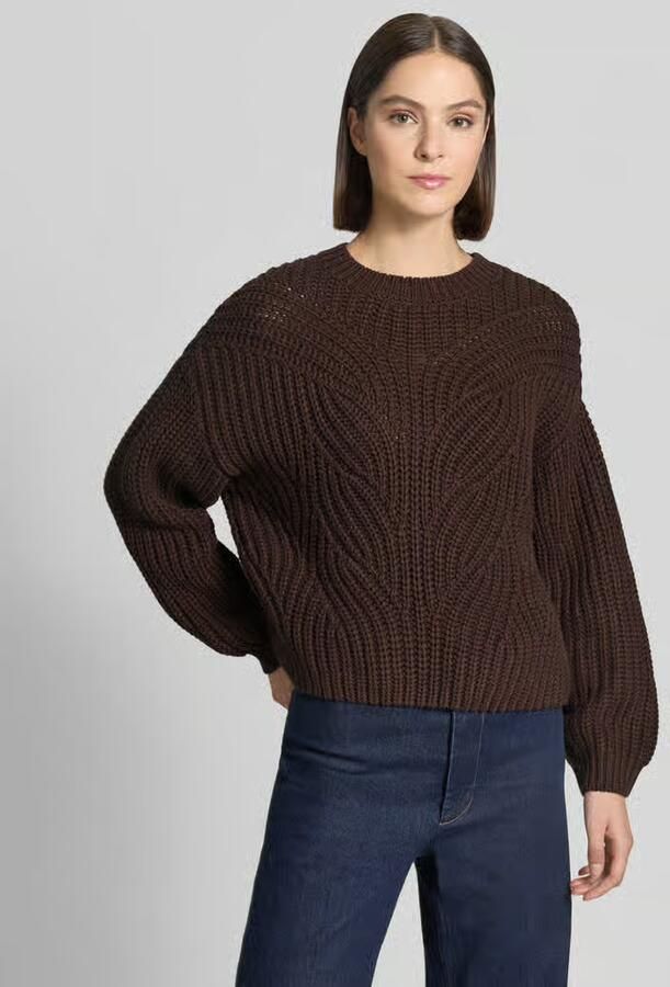 Apricot relaxed fit gebreide pullover van katoenmix - Foto 2