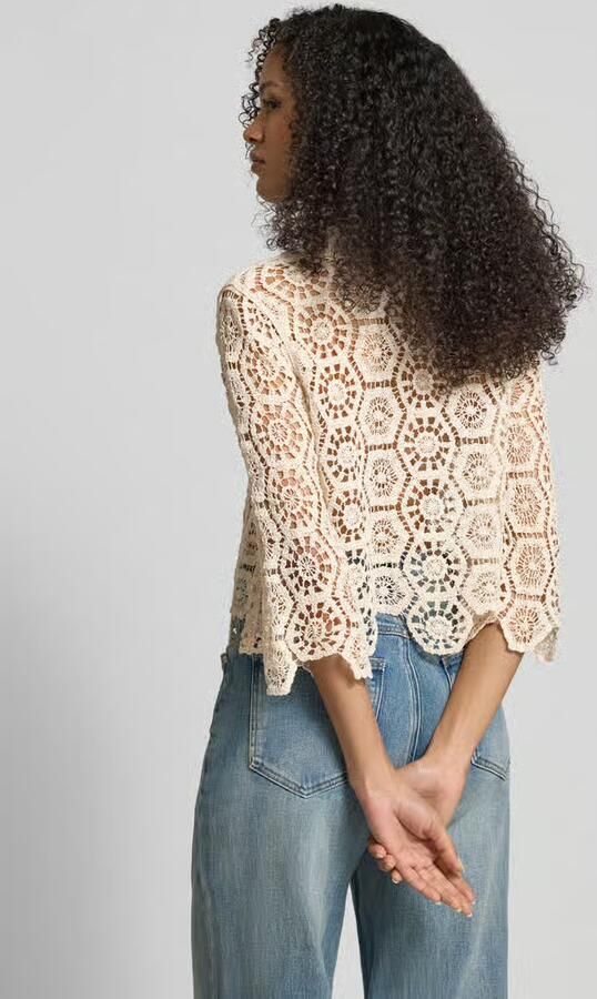 Apricot Slim fit blouse van gehaakt kant