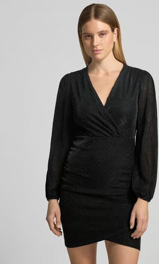 Apricot Slim fit minijurk met V-hals - Foto 2