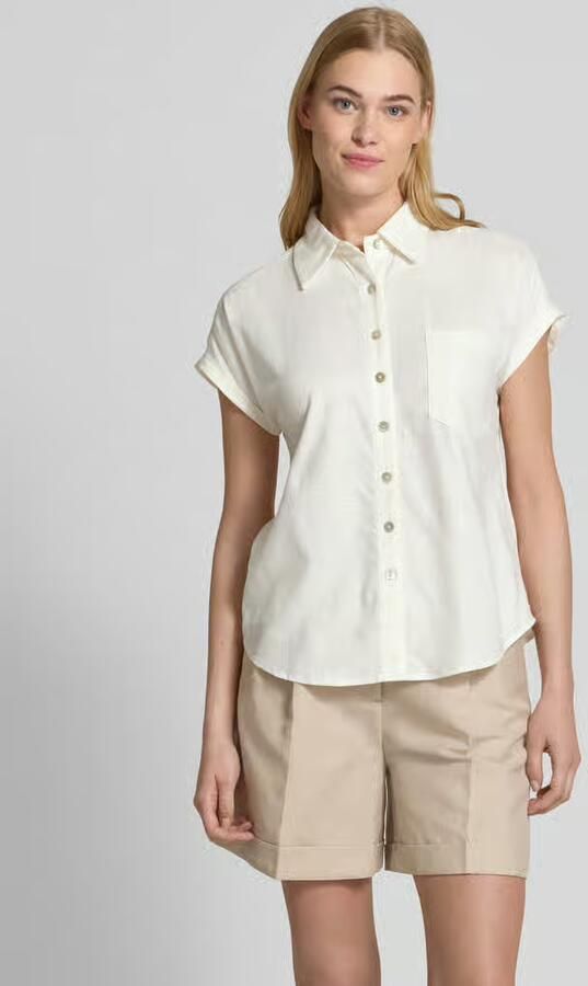 Apricot Slim fit overhemdblouse met kapmouwen - Foto 2