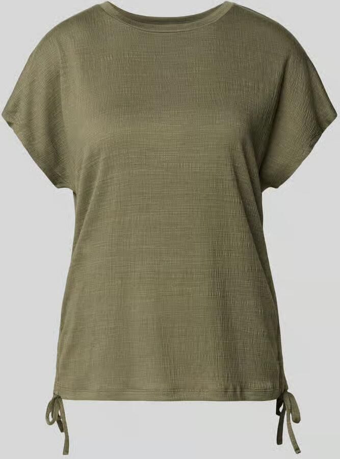 Apricot T-shirt met rijgveter aan de zijkant