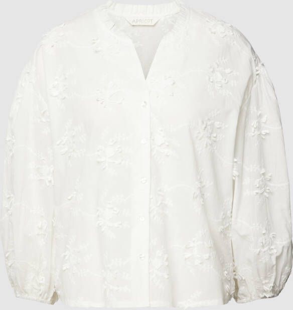 Apricot Blouse met borduursels