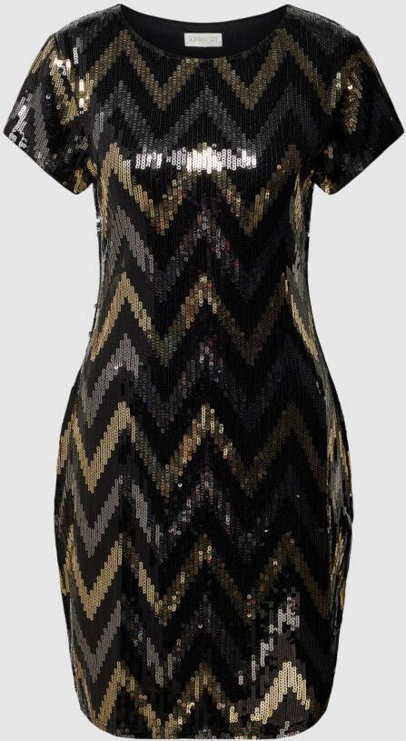 Apricot Mini-jurk met pailletten model 'PARTY'