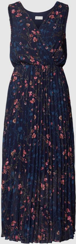 Apricot Midi-jurk met plissévouwen