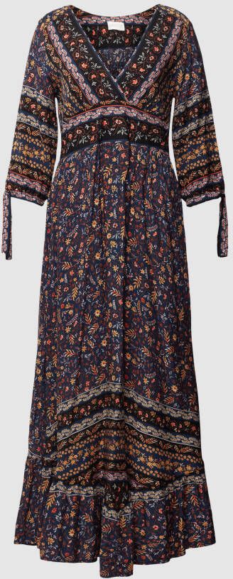 Apricot Maxi-jurk van viscose met all-over motief