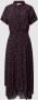 Apricot Midi-jurk met all-over motief - Thumbnail 1