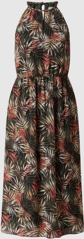 Apricot Midi-jurk van chiffon