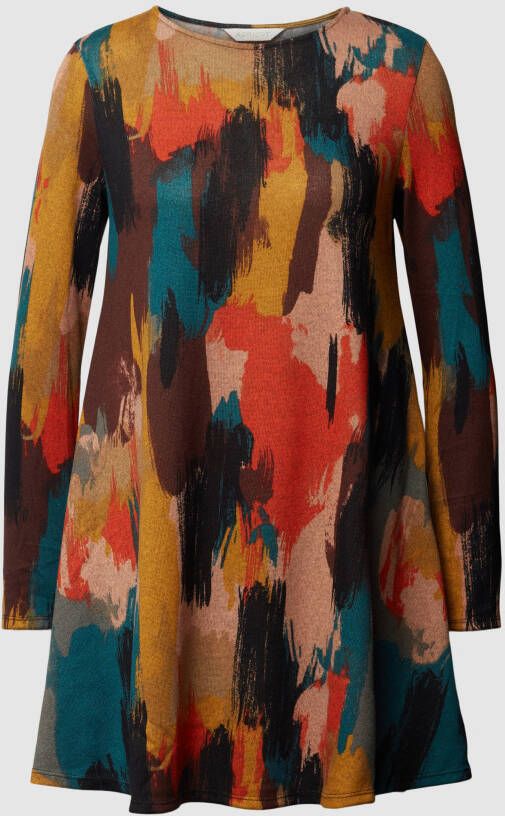 Apricot Mini-jurk met all-over motief