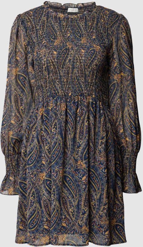 Apricot Mini-jurk met all-over motief