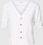 Apricot Overhemdblouse met knoopsluiting - Thumbnail 1