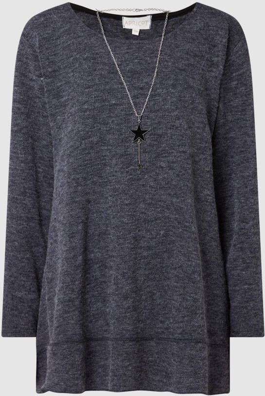 Apricot Pullover met viscosegehalte