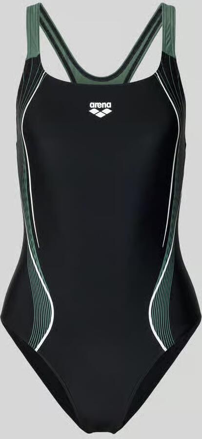 Arena slim fit badpak met logoprint model 'Control' - Foto 2