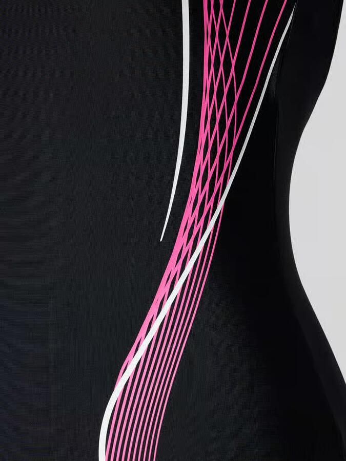 Arena slim fit badpak met logoprint model 'Control'