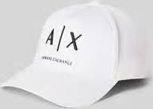 Armani Exchange Baseballpet met labelstitching