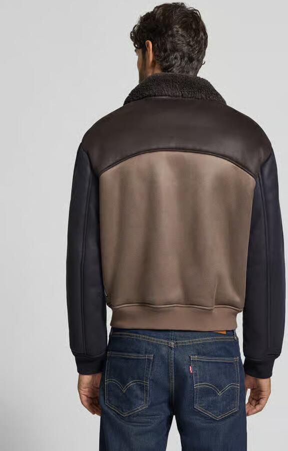 Armani Exchange Blouson in leerlook met tweewegritssluiting - Foto 3