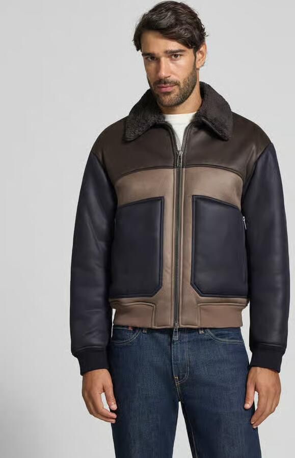 Armani Exchange Blouson in leerlook met tweewegritssluiting - Foto 2