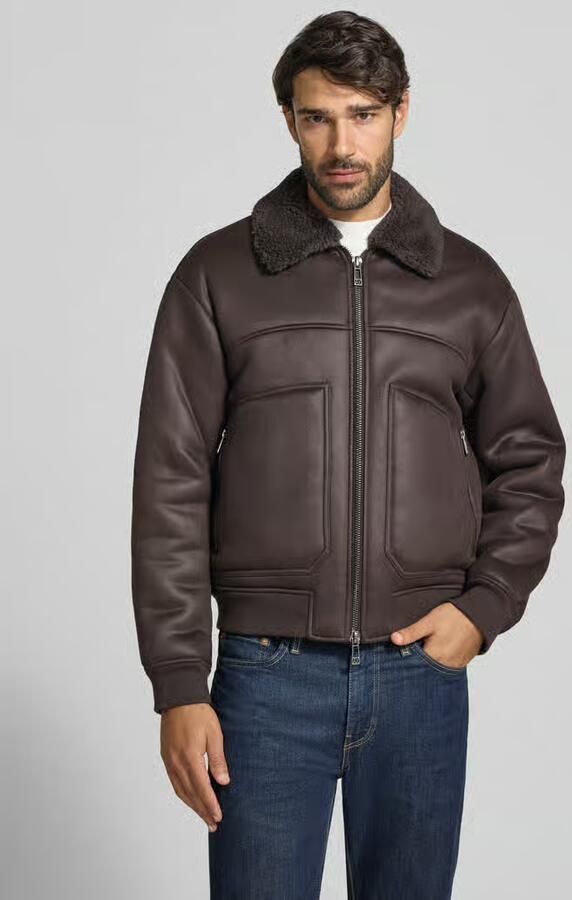 Armani Exchange Blouson in leerlook met tweewegritssluiting - Foto 2