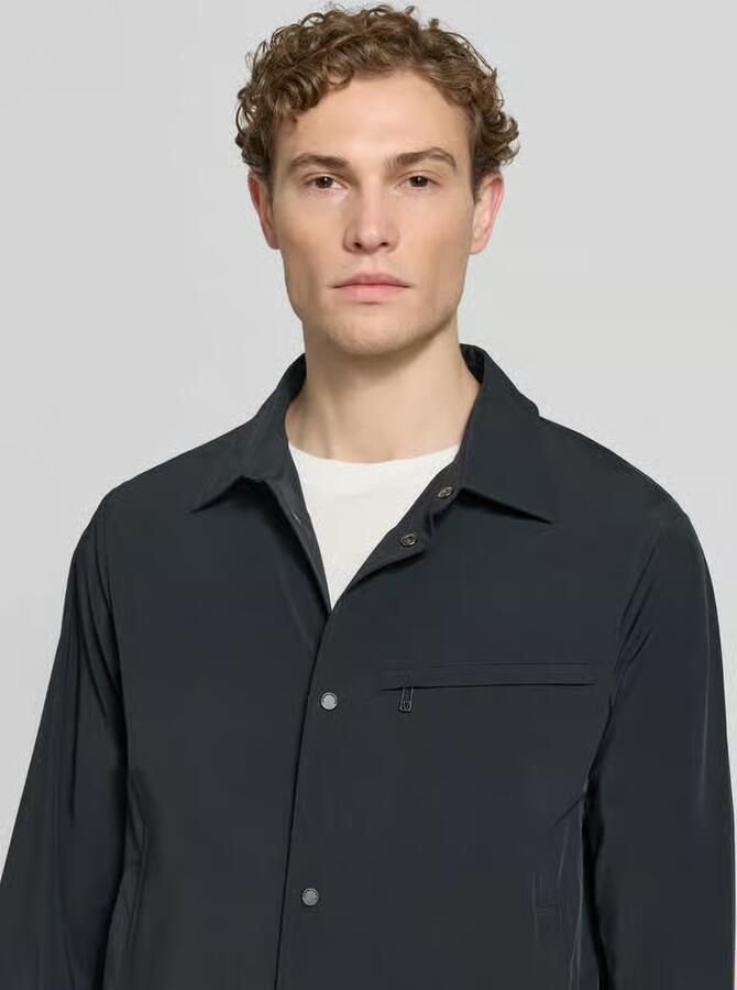 Armani Exchange Blouson met kentkraag en borstzak