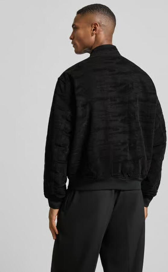 Armani Exchange Bomberjack met ritssluiting - Foto 2