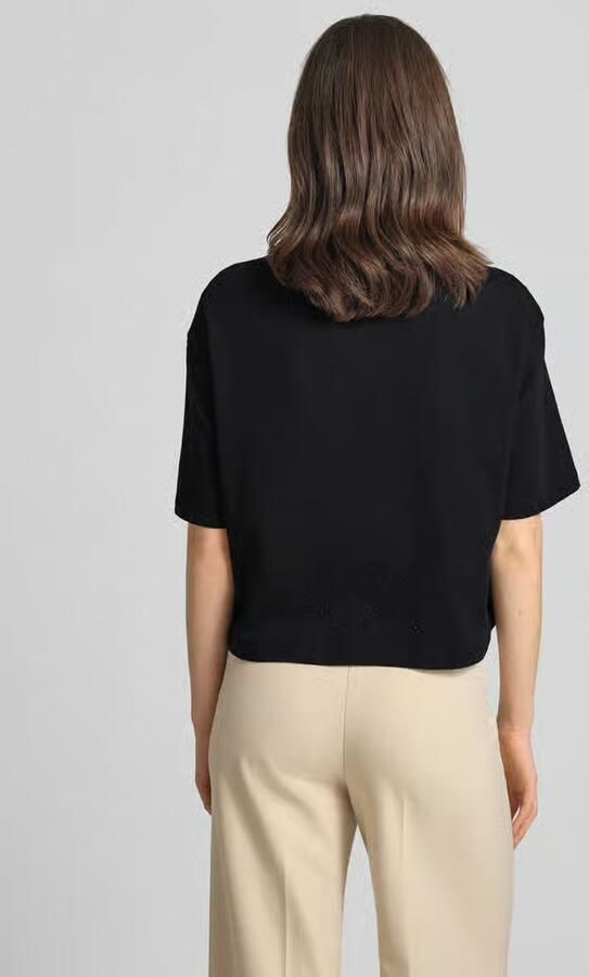 Armani Exchange Boxy fit T-shirt met siersteentjes - Foto 3