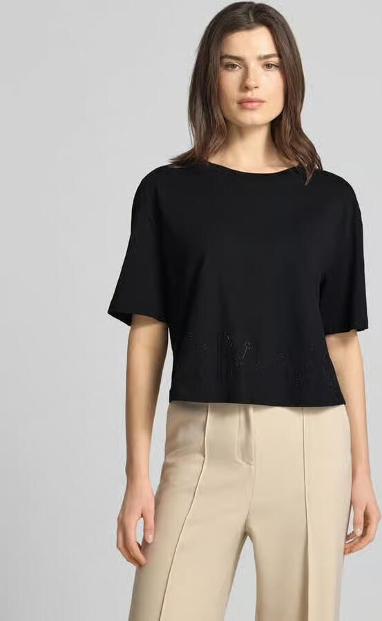 Armani Exchange Boxy fit T-shirt met siersteentjes - Foto 2