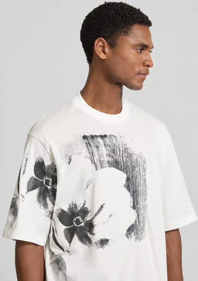 Armani Exchange comfort fit T-shirt met motiefprint