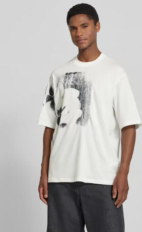 Armani Exchange comfort fit T-shirt met motiefprint - Foto 4