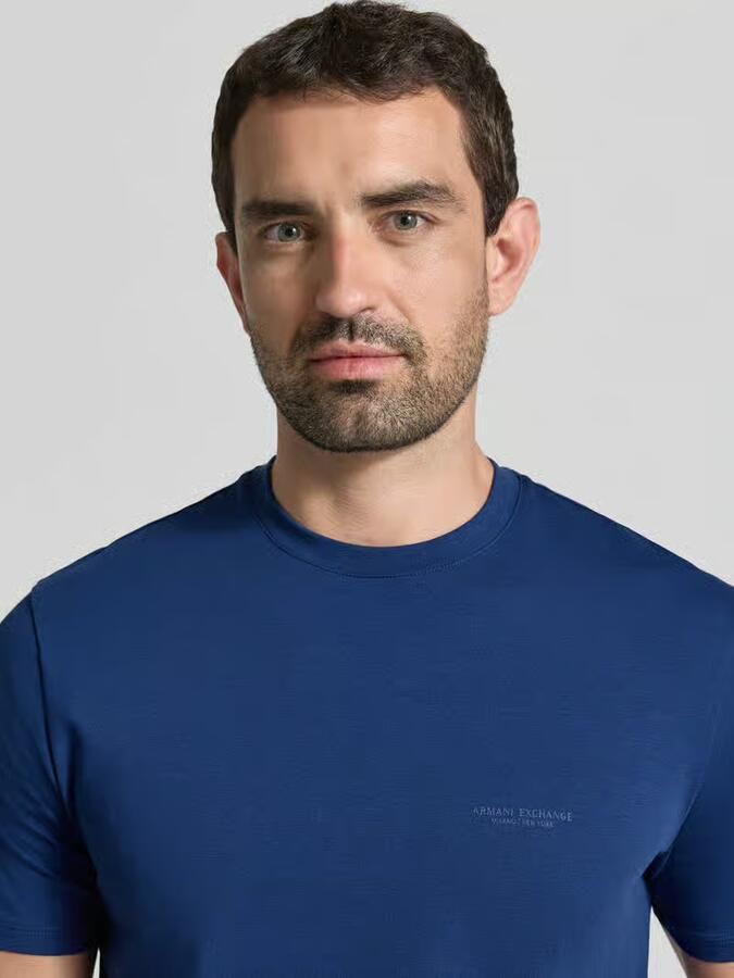 Armani Exchange extra slim fit T-shirt met ronde hals - Foto 2