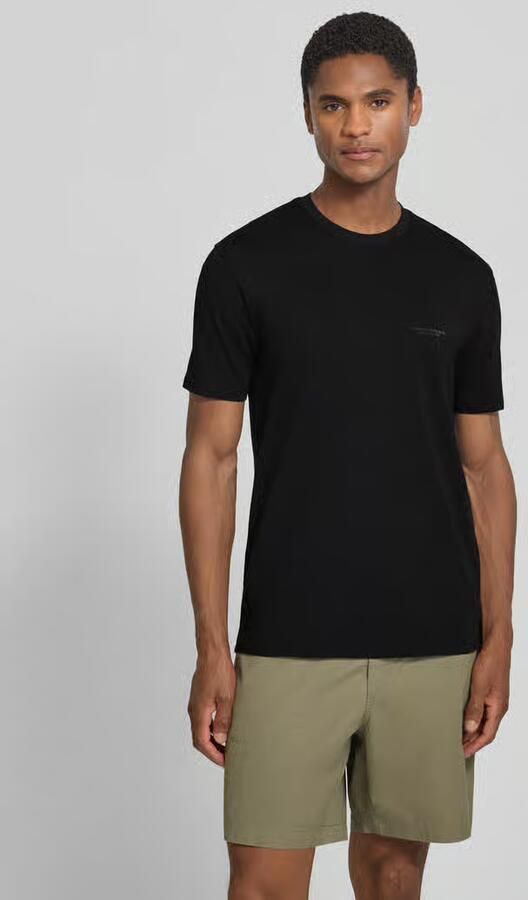 Armani Exchange extra slim fit T-shirt met ronde hals - Foto 4