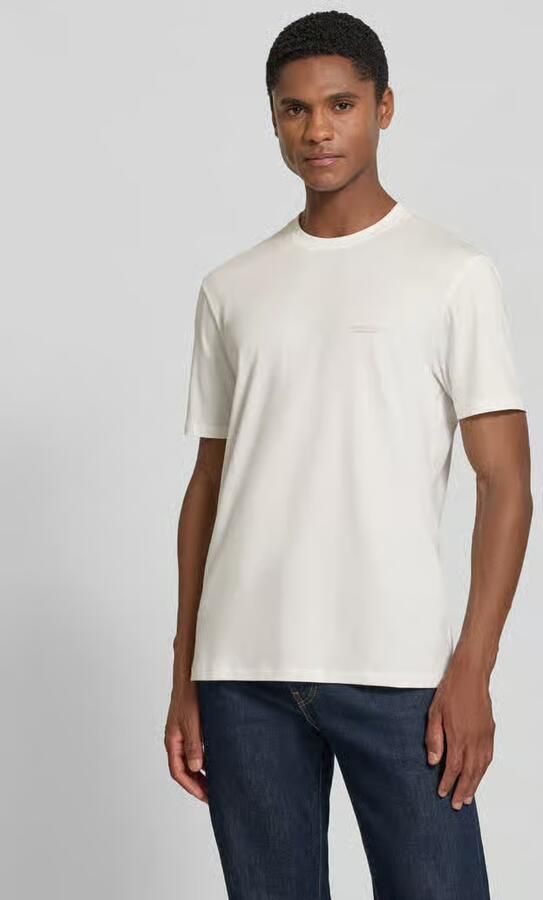 Armani Exchange extra slim fit T-shirt met ronde hals - Foto 4