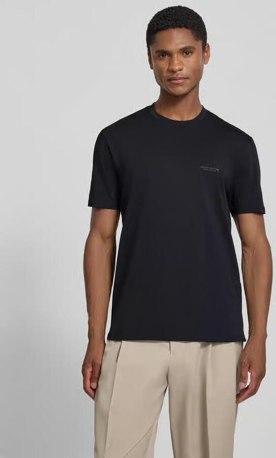 Armani Exchange extra slim fit T-shirt met ronde hals - Foto 2