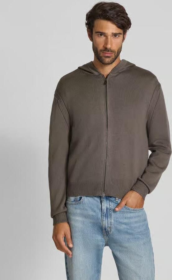 Armani Exchange Gebreid jack met capuchon - Foto 2