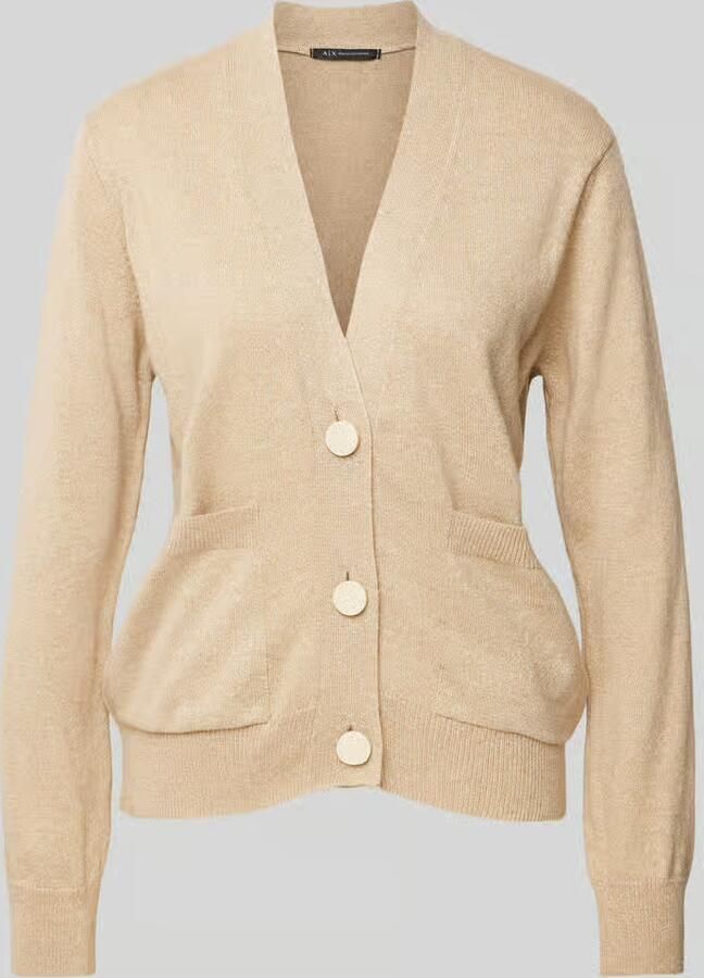 Armani Exchange Gouden Cardigan Elegante Stijl Brown Dames - Foto 2