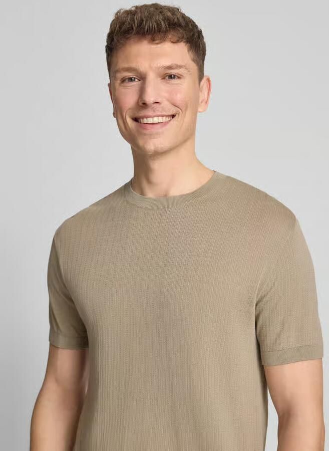 Armani Exchange gebreid shirt met ronde hals