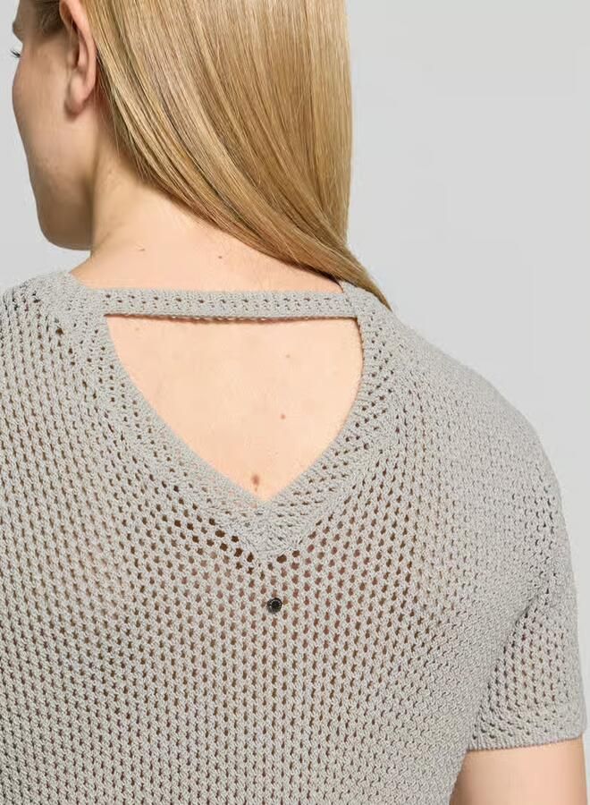 Armani Exchange gebreid shirt met ronde hals