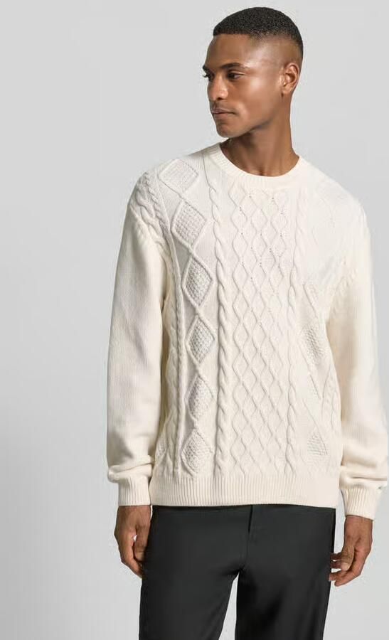 Armani Exchange Gebreide pullover met ribboorden - Foto 2