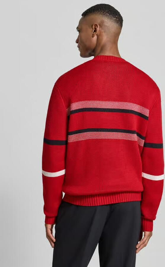 Armani Exchange Gebreide pullover met ribboorden
