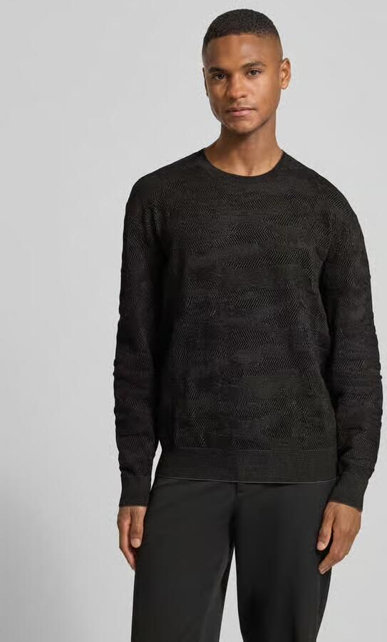 Armani Exchange Gebreide pullover met ribboorden - Foto 2