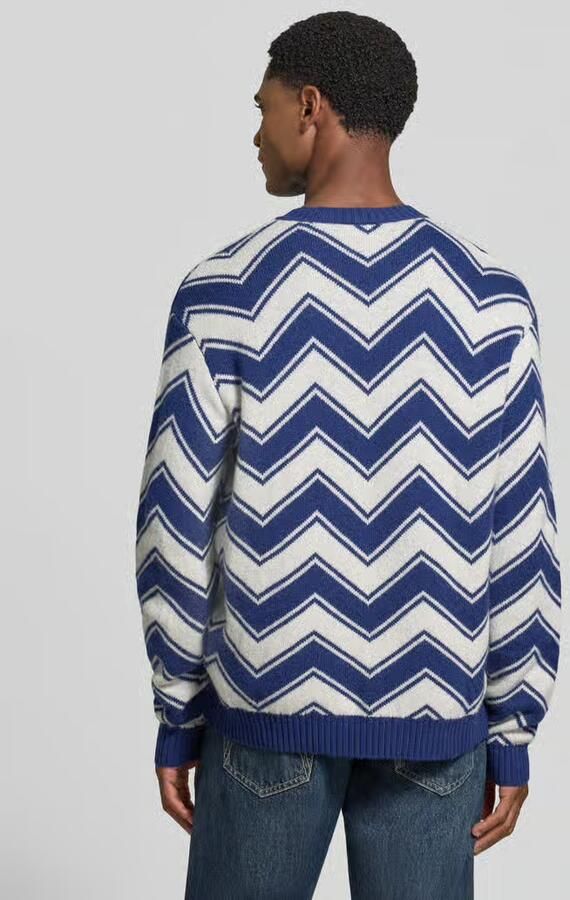 Armani Exchange Gebreide pullover van scheerwolmix met ronde hals - Foto 2