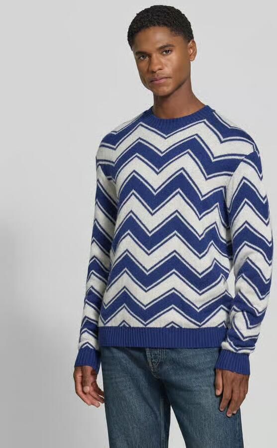 Armani Exchange Gebreide pullover van scheerwolmix met ronde hals - Foto 3