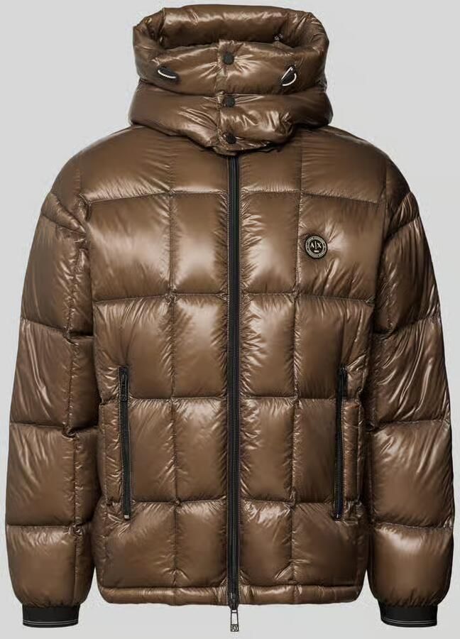 Armani Exchange Gewatteerd jack met tweewegritssluiting
