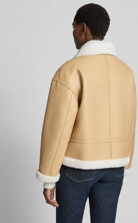 Armani Exchange Jack in leerlook met tweewegsritssluiting