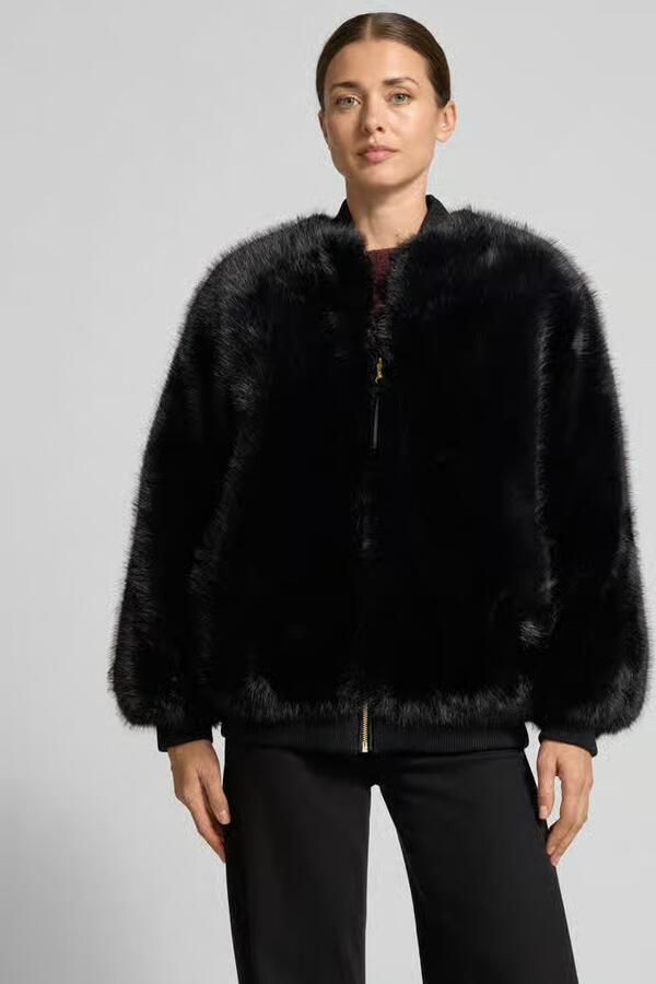 Armani Exchange Jack van imitatiebont met opstaande kraag en ritssluiting - Foto 2