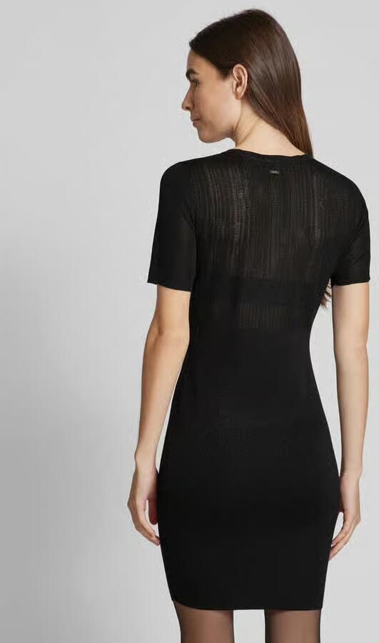 Armani Exchange Knielange jurk met ronde hals