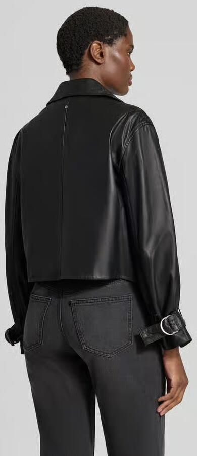 Armani Exchange Kort leerjack van echt leer - Foto 3