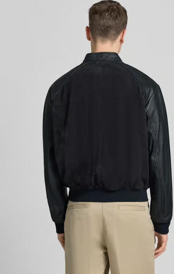 Armani Exchange Leren jack met tweewegritssluiting en steekzakken - Foto 2