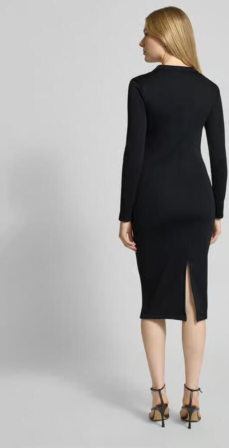 Armani Exchange Midi-jurk met labeldetail